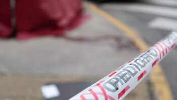 El cuerpo fue encontrado sobre un gran charco de sangre (Adrián Escandar)