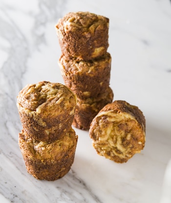 Muffins de queso parmesano con