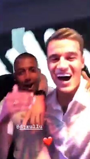 El futbolista se divirtió en