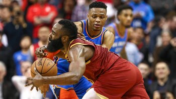 Westbrook y Harden, juntos de