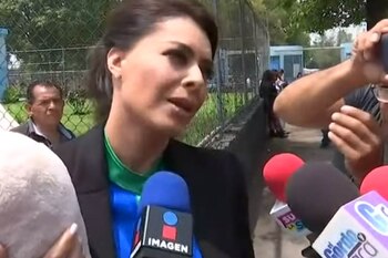 La actriz llevó comida caliente