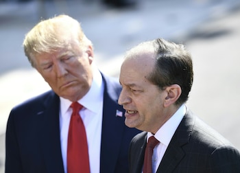 El presidente Trump acompañó a