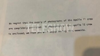 La carta que la NASA