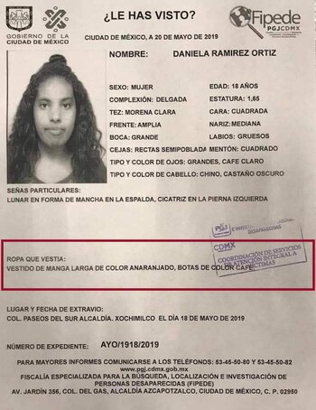 La familia indicó que Daniel