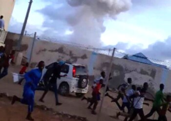 Las primeras imágenes del atentado