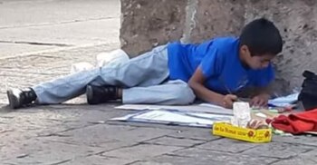 Eduardo, de 12 años, no