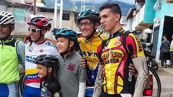 La familia de los ciclistas