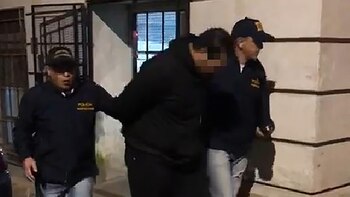 El momento de la detención