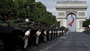 Soldados franceses miembros de la