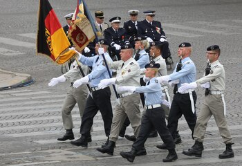 Soldados de la brigada francoalemana