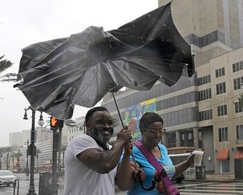 Una pareja el sábado en