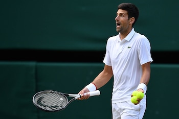 Djokovic discutió algunos fallos de los jueces (AFP)