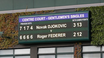 El marcador de la final más larga de la historia en Wimbledon (REUTERS)