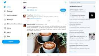 Nuevo diseño de Twitter web