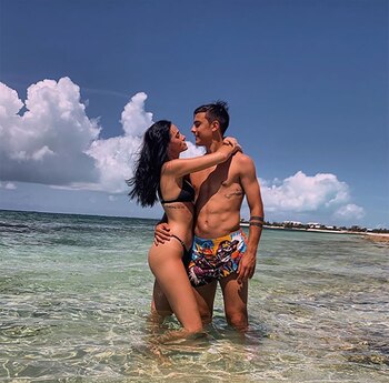 La pareja se mostró muy