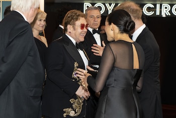 Los duques de Sussex junto