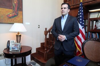 Rosselló, durante una transmisión en