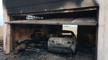 Así quedó el auto del