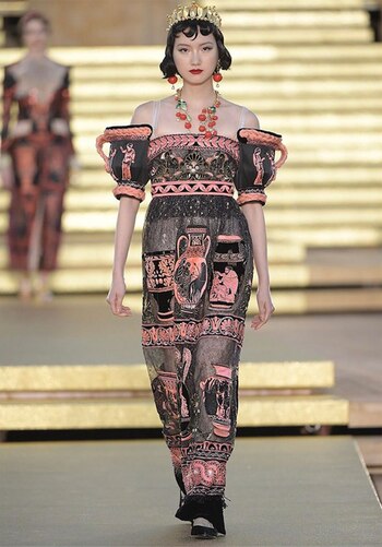 Vestido de la línea Imperial