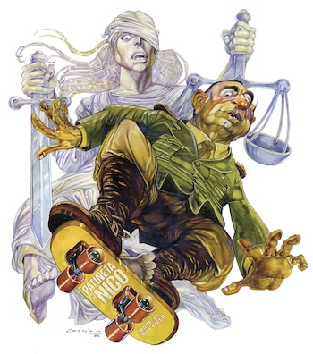 La Justicia y Cristino Nicolaides