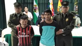 Los mayores, acusados por la Policía de abusar a una menor, fueron presentados este lunes (Crédito: El Deber)