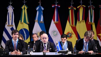 Los cancilleres del Mercosur (AFP)