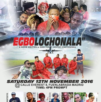 Póster de “Egbologhonala”, su ópera prima de 2016