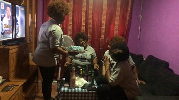 Escena del corto “El cumpleaños de Cynthia”