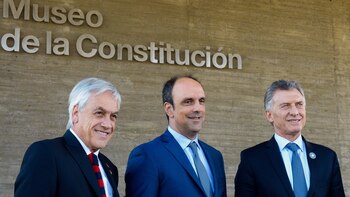 Los presidentes Piñera y Macri