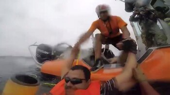 Los náufragos fueron rescatados por