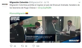 Migración Colombia informó el martes