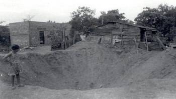 Imágenes de la destrucción causada