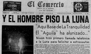 “Y el hombre pisó la