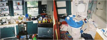 Los niños crecieron entre inmundicia,