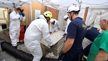 Las tumbas fueron halladas vacías,