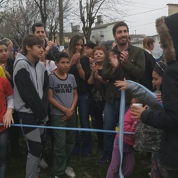 Malena Galmarini con Wado de