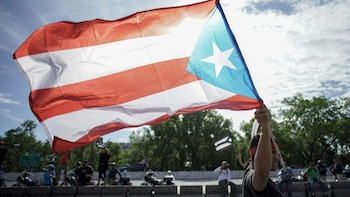La bandera de Puerto Rico