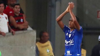 Pedro Rocha, en su debut con la casaca del Cruzeiro: fue en abril, ante Flamengo (Foto: REUTERS/Pilar Olivares)