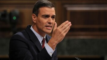 Pedro Sánchez, en un debate