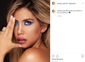 El posteo de Wanda Nara