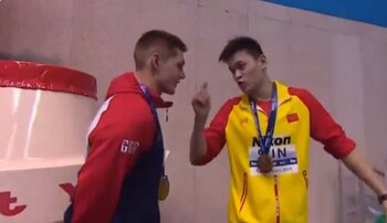 El nadador Chino se burló