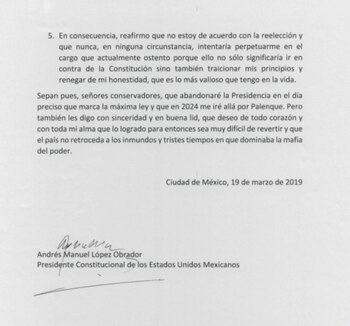 La carta en cuestión (Foto: