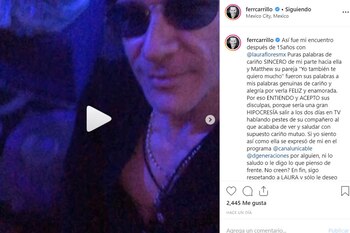 Fernando Carrillo publicó el video
