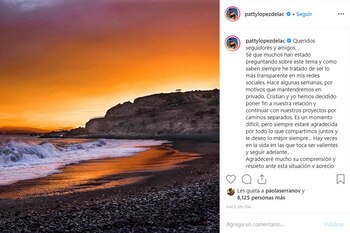 La conductora mencionó que está