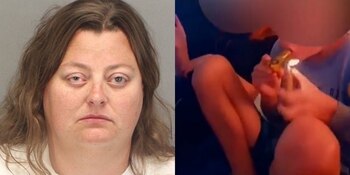 La mujer fue arrestada por permitir que sus hijos fumen marihuana (Foto: Desert Hot Springs Police Department)