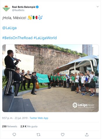 Así destacó en sus redes