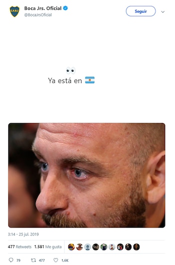 El tuit de Boca para