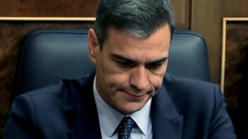 Sánchez muestra su frutración durante