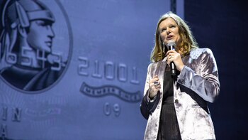 La ejecutiva en el lanzamiento