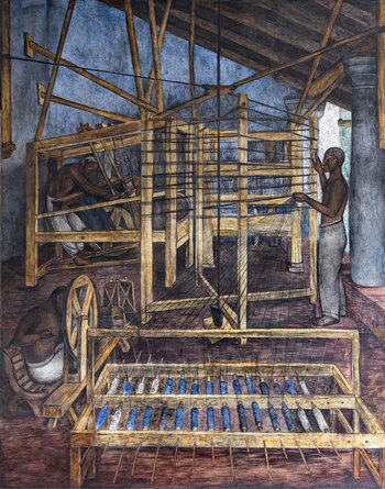 Los Tejedores, Diego Rivera, 1923,